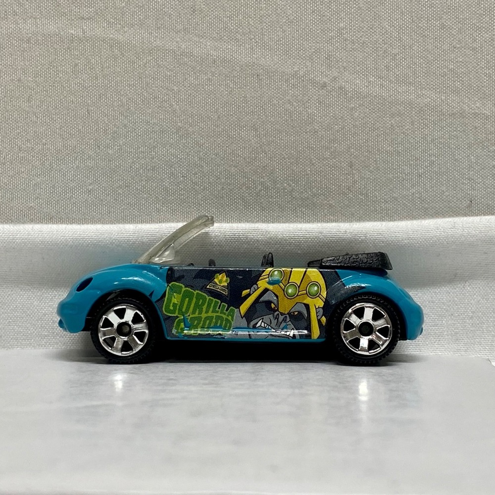 Vintage DC Comics Matchbox '99 Gorilla Grodd Convertible VW Beetle Concept Loose